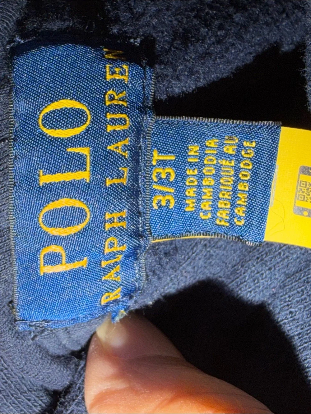 Polo by Ralph Lauren Navy and white Hoodie sweatshirt size 3/3T